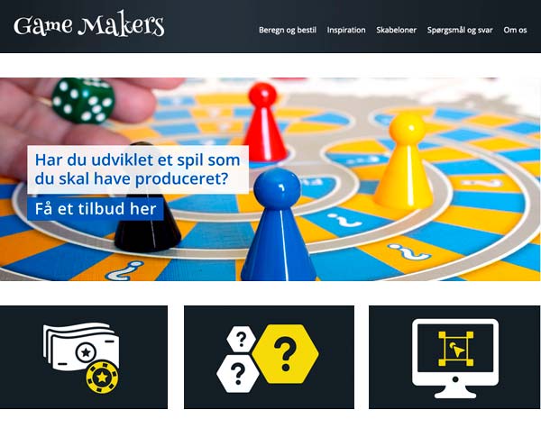 <a href="https://gamemakers.dk/artikler_om_braetspil/virksomhedsspil" target="_blank">Game Makers - Brætspil, virksomhedsspil, læringsspil - store og små oplag</a>